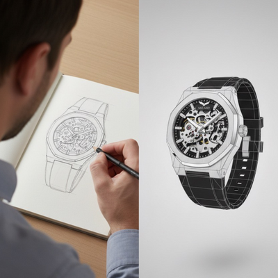 O conceito do nosso lançamento Foscarini Skeleton