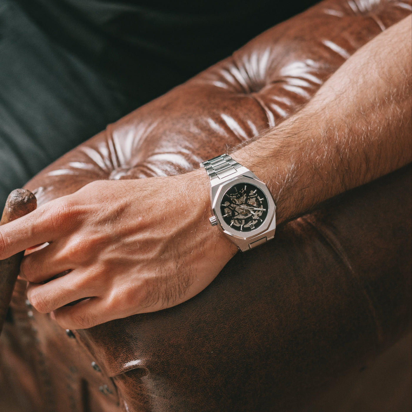 Relógio Masculino Milano Skeleton