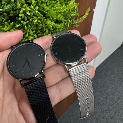 KIT COM 2 RELÓGIOS MINIMALISTAS MASCULINOS