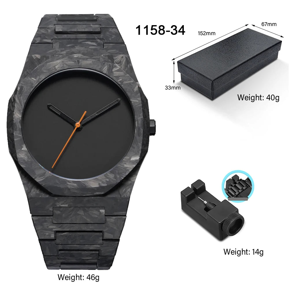 Relógio Masculino Milano Nero Forged Carbon